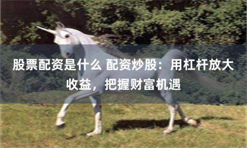 股票配资是什么 配资炒股：用杠杆放大收益，把握财富机遇